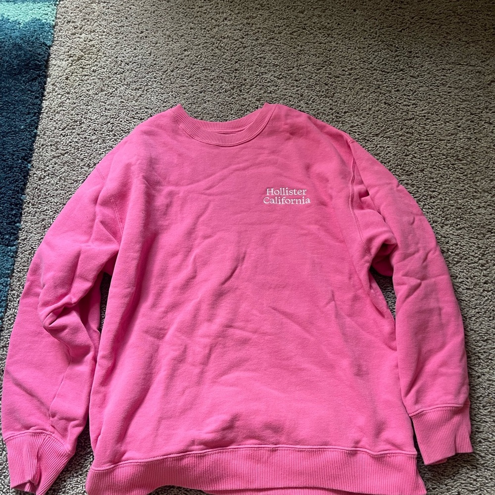 Hollister Vibrant Pink Fleece Top